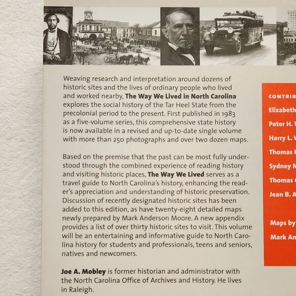 The Way We Lived in North Carolina Hardcover Book History United States Unused - Picture 3 of 6
